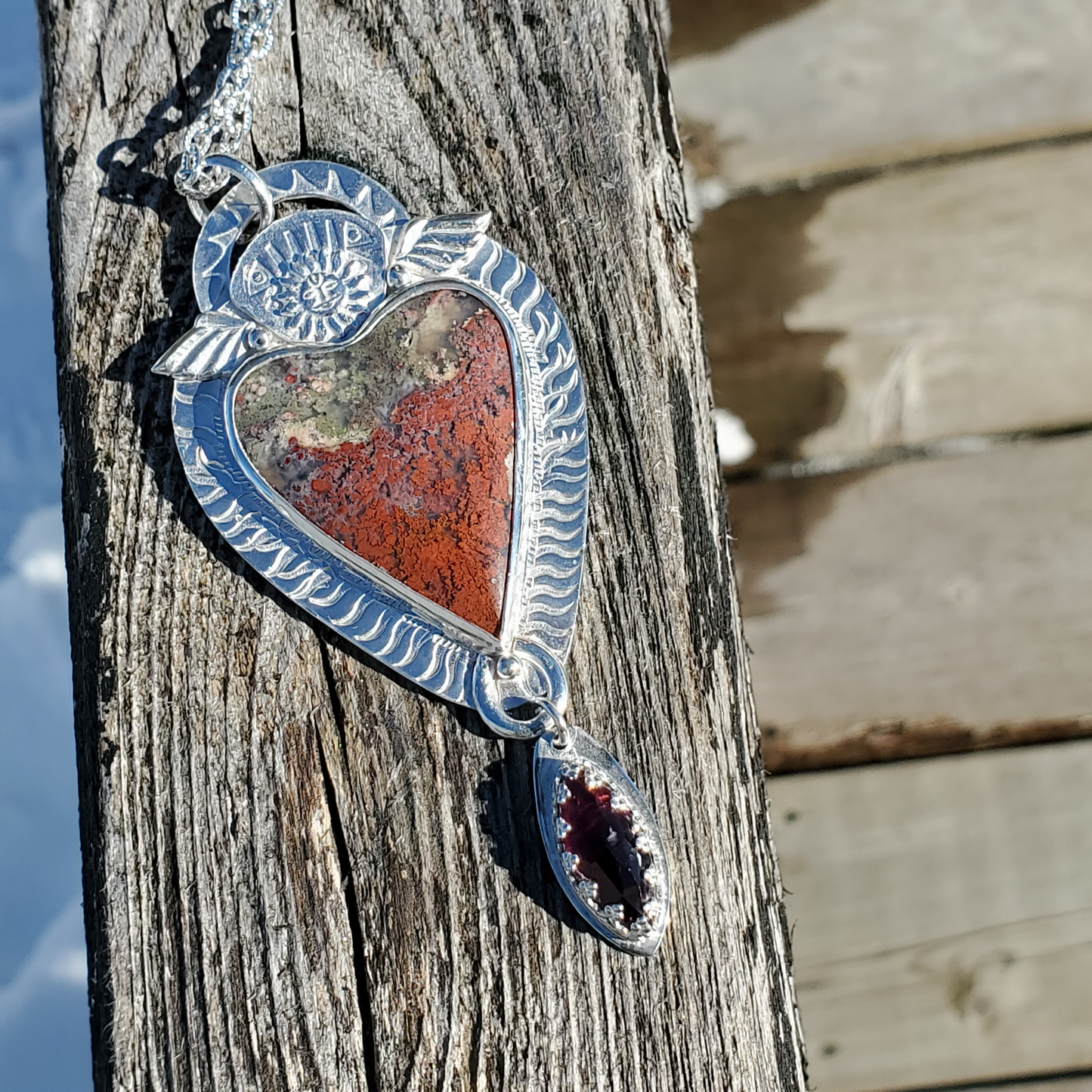 Pendant measures 3.5 x 1.63 inches or 89 mm x 41.5 mm